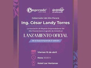 Gobernación de Alto Paraná impulsa el emprendedurismo femenino con el lanzamiento de la Expo Emprende 2026 | DIARIO PRIMERA PLANA