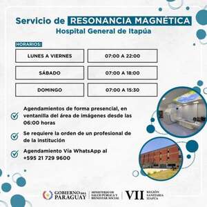 El Hospital General de Itapúa fortalece su capacidad diagnóstica con nuevos horarios extendidos