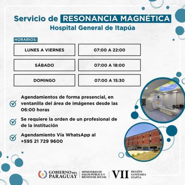 El Hospital General de Itapúa fortalece su capacidad diagnóstica con nuevos horarios extendidos