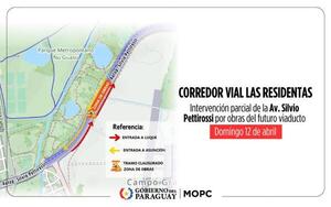Anuncian intervención parcial de la Av. Silvio Pettirossi por obras del futuro viaducto