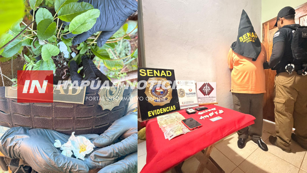 DETIENEN A HOMBRE DE 69 AÑOS EN ALLANAMIENTO ANTIDROGAS EN ENCARNACIÓN