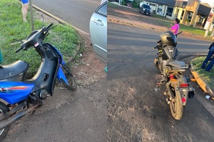 Colisión entre motociclistas deja dos heridos sobre la Ruta PY01 en Encarnación