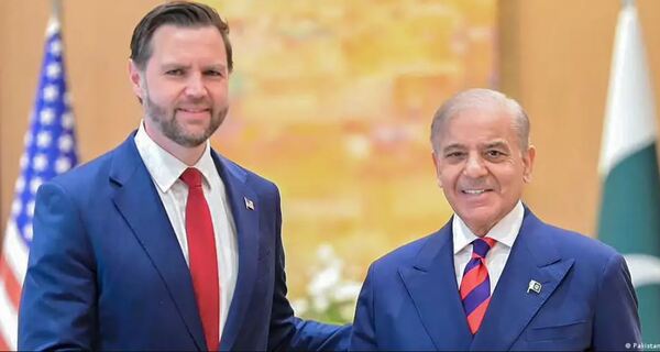Primer ministro de Pakistán recibe a JD Vance en Islamabad