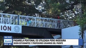 Pasarela de la UNA, foco de inseguridad