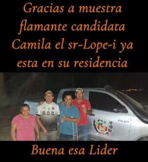 Fuerte Olimpo: denuncian uso de vehículo estatal para favorecer a esposa del gobernador - Noticias del Chaco - ABC Color