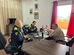 Cooperación internacional en seguridad con autoridades policiales de Colombia