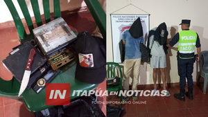 APREHENDEN A DOS HOMBRES INTENTANDO ROBAR EN ENCARNACIÓN