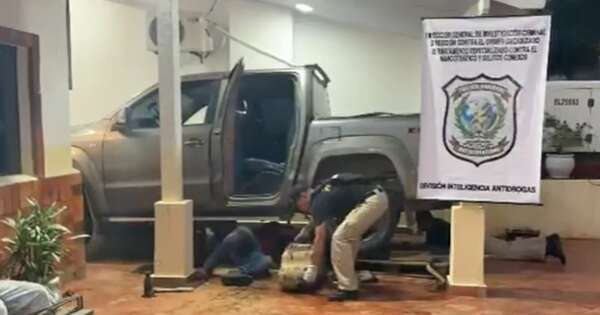 Diario HOY | Hallan más de 10 kilos de cocaína ocultos en tanque de combustible de una camioneta