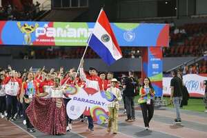 Paraguay hace su aparición en la ceremonia inaugural de los Juegos Suramericanos de la Juventud - Polideportivo - ABC Color