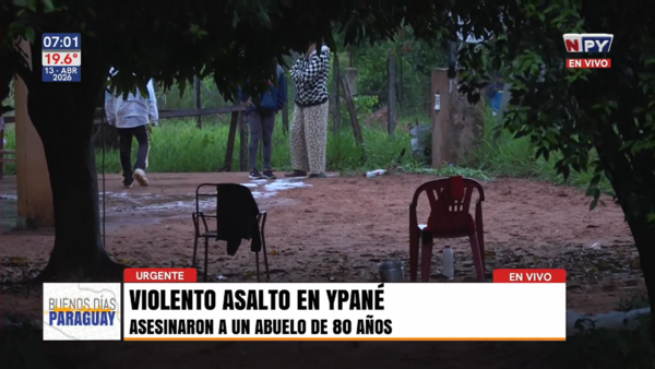 Asesinan a un adulto mayor de 80 años en su vivienda de Ypané