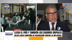 Ministerio de Salud inicia campaña nacional de vacunación contra la influenza