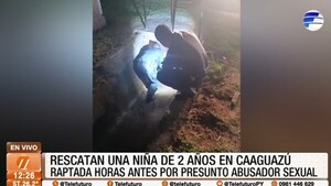 Rescatan una niña de dos años en Caaguazú