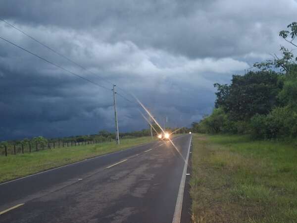 Los dos departamentos en zona de tormentas para esta tarde - Clima - ABC Color
