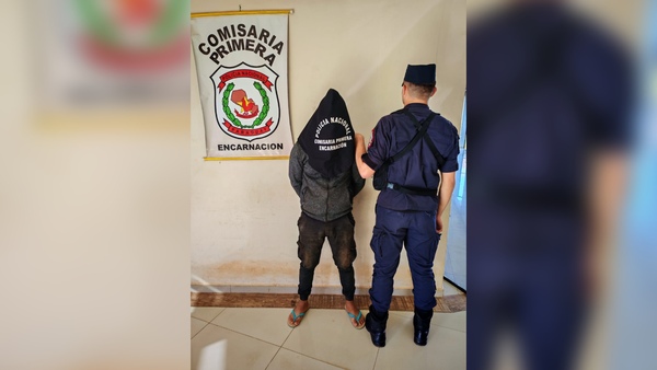 Joven detenido por presunta agresión con piedra en Encarnación