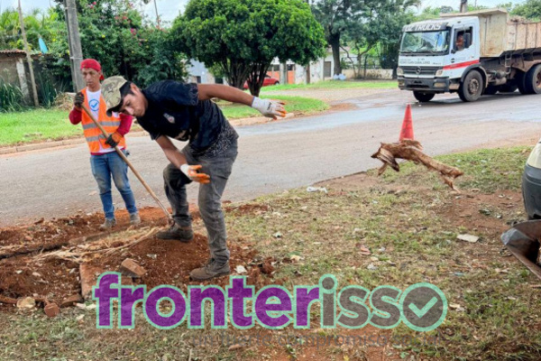 Municipalidad de Pedro Juan Caballero y ANDE realizan trabajo conjunto para ofrecer mejores comodidades a los ciudadanos  - El Nordestino