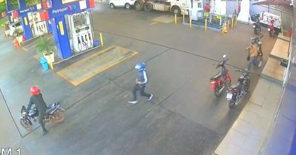 La Nación / Motociclistas a mano armada roban dinero en Petropar de CDE