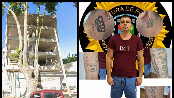 ¡Por sus tatuajes! Atrapan a albañil que escondió a paraguayo en una pared