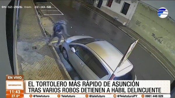 Capturan al "tortolero" más rápido de Asunción