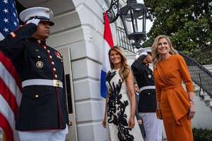 Melania Trump y Máxima de Holanda derrocharon elegancia y distinción en la Casa Blanca - Gente - ABC Color