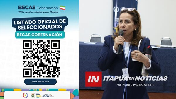 GOBERNACIÓN DE ITAPÚA PUBLICA LISTA DE BECADOS 2026