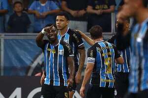 Un agónico gol de Amuzu le da el triunfo a Grêmio frente a Riestra - Copa Sudamericana - ABC Color