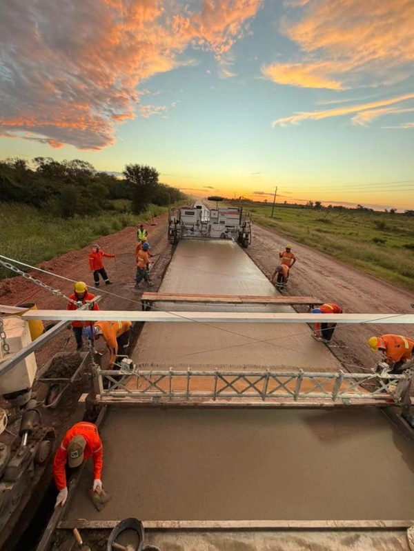 Avanza la primera ruta de hormigón del país en el tramo Pozo Colorado – Concepción - Concepción al Día