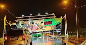 Diario HOY | Tormenta tumbó cartel en ruta Luque- San Bernardino