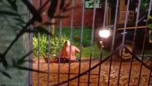 Guardia pasó por encima de un hombre en Limpio y se fue sin auxiliarlo