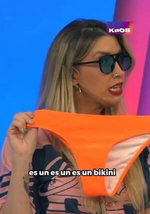 Carmiña subastó su bombachita en vivo
