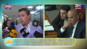 Nano Galaverna dice que Rivas prometió presentar a profesores y compañeros ante el Senado