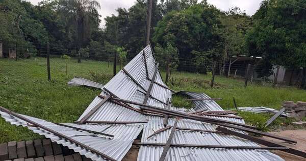 Diario HOY | Ñeembucú es el departamento más afectado por el temporal, con 30 casas destechadas