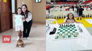 NIÑA DE 5 AÑOS SE DESTACA EN AJEDREZ Y RECIBE RECONOCIMIENTO EN ENCARNACIÓN