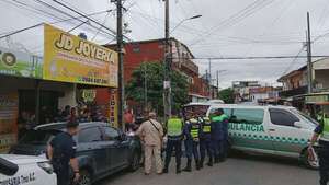 Dueño de joyería se salvó al refugiarse en el baño durante violento asalto en Ñemby - Nacionales - ABC Color