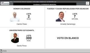 Sepa las listas, los candidatos y sus fotos: TSJE habilita simulador digital de votación  - Política - ABC Color