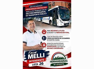 En la gestión de Oscar Melli será prioridad mejorar el vetusto sistema del transporte público | DIARIO PRIMERA PLANA