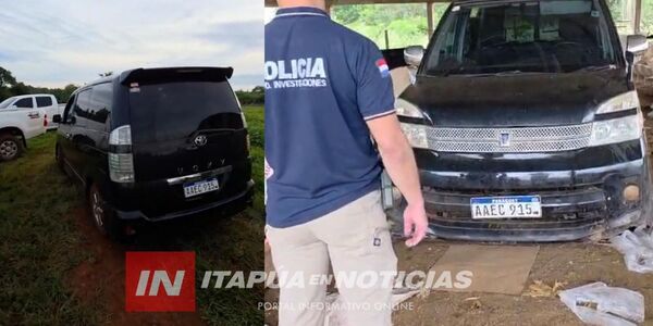 ALTO PARANÁ: RECUPERAN VEHÍCULO QUE HABÍA SIDO ROBADO EN ITAPÚA 
