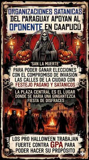 Popular / En Caapucú, intendente desafía a grupos "satánicos" que le contrean: “El mal no va a vencer”