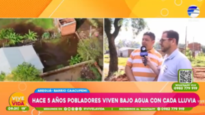 Areguá: Vecinos piden desagüe pluvial decente para evitar inundaciones