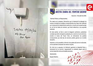 ALARMA EN OTRO COLEGIO DE ASUNCIÓN POR AMENAZA DE “TIROTEO” - Canal-E