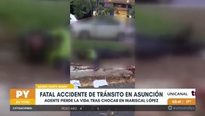 Suboficial muere y otro agente queda grave tras accidente en Mariscal López