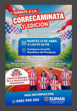 Jóvenes de Encarnación impulsan correcaminata contra las adicciones