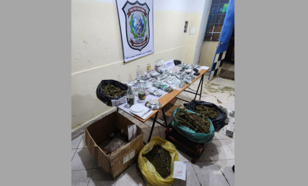 Fiscalía incautó casi nueve kilos de marihuana genética durante operativo en Lambaré