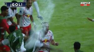 [VIDEO] ¡Nde tavy! Pitta festejó su gol y ligó botellazo