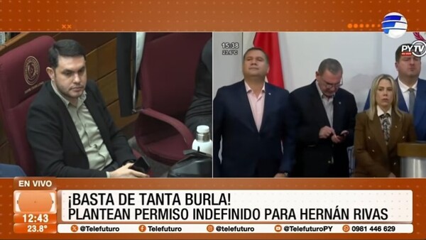 Polémica por pedido de permiso indefinido para Hernán Rivas en el Senado