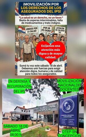 Docentes se movilizan en Concepción contra la gestión del IPS - Concepción al Día