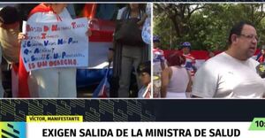 Exigen la destitución de la ministra de Salud frente al Congreso