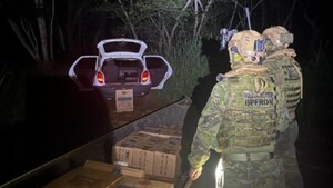 Incautan lancha, vehículo y cargamento de cigarrillos de contrabando en el lago de Itaipú