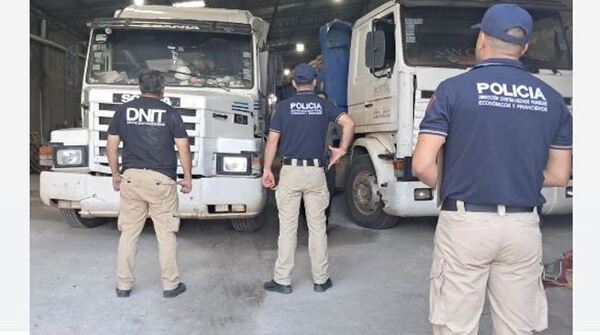 Incautan mercadería sin documentos tras operativo de la DNIT