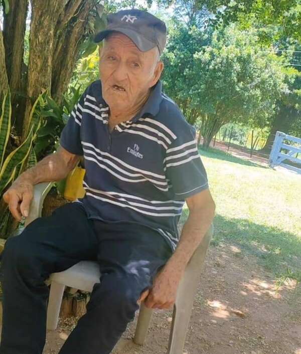 Piden ayuda para localizar a adulto mayor desaparecido en 25 de Diciembre, San Pedro - Nacionales - ABC Color