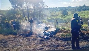 Minga Guazú: reportan caída de una avioneta
